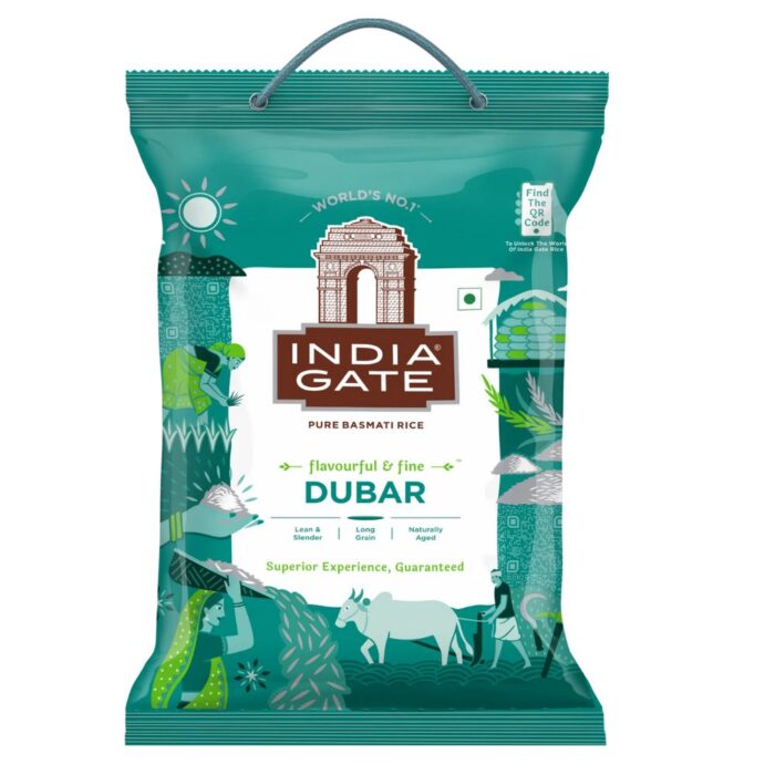 India Gate Flavourful and Fine Dubar Basmati Rice | Long and Slender Grains | Naturally Aged - Image 1
