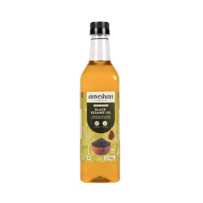 Anveshan Wood Pressed Black Sesame Oil - Image 1