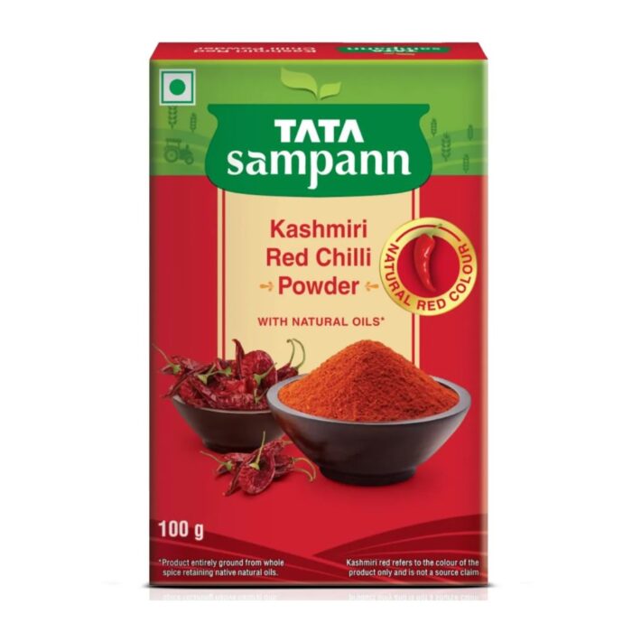 Tata Sampann Kashmiri Red Chilli Powder with Natural Oils Kashmiri Lal Mirch Powder - Image 1
